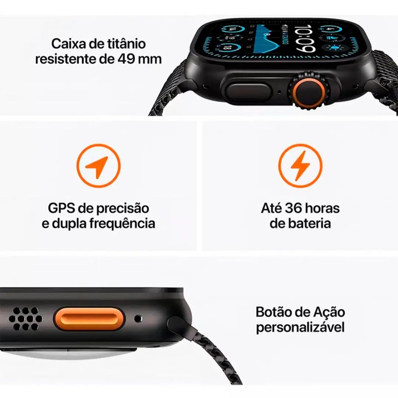 PROMOÇÃO - Smartwatch 9 Ultra AMOLED