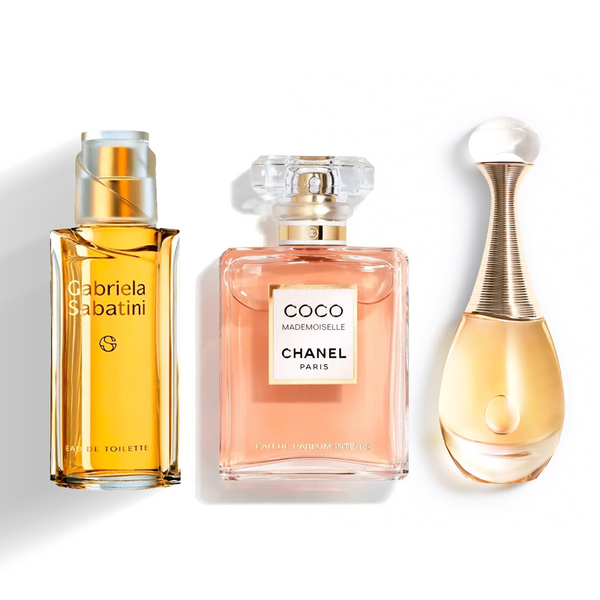 [Oferta ÚNICA] Kit Perfumes Femininos Brinde - Chanel | Gabriela Sabatini | Dior Jadore